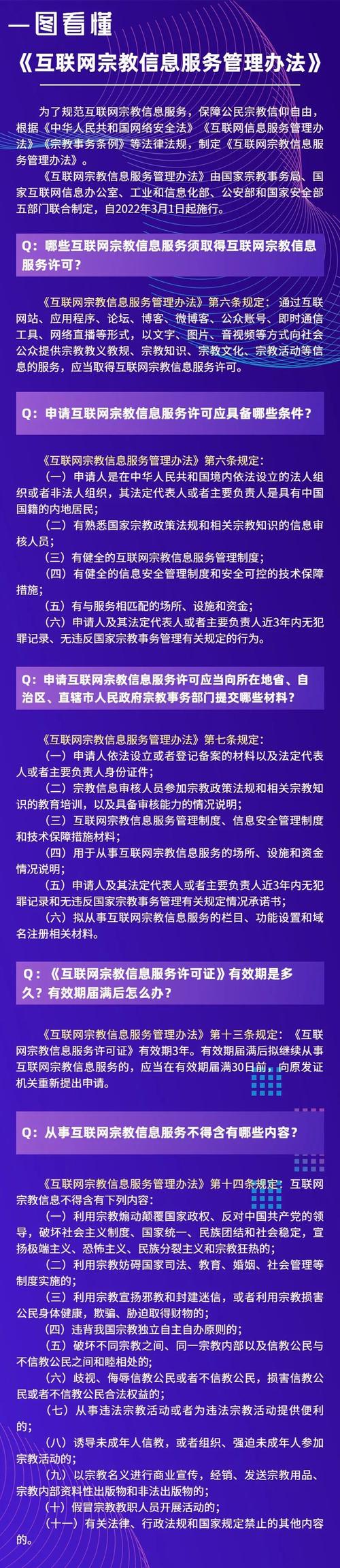 图解《互联网宗教信息服务管理办法》 在数字时代规范宗教信息传播的理性路径